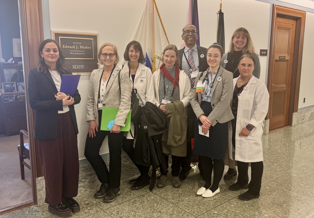 Doctors meet with Senator Markey during a congressional visit to protect IRA