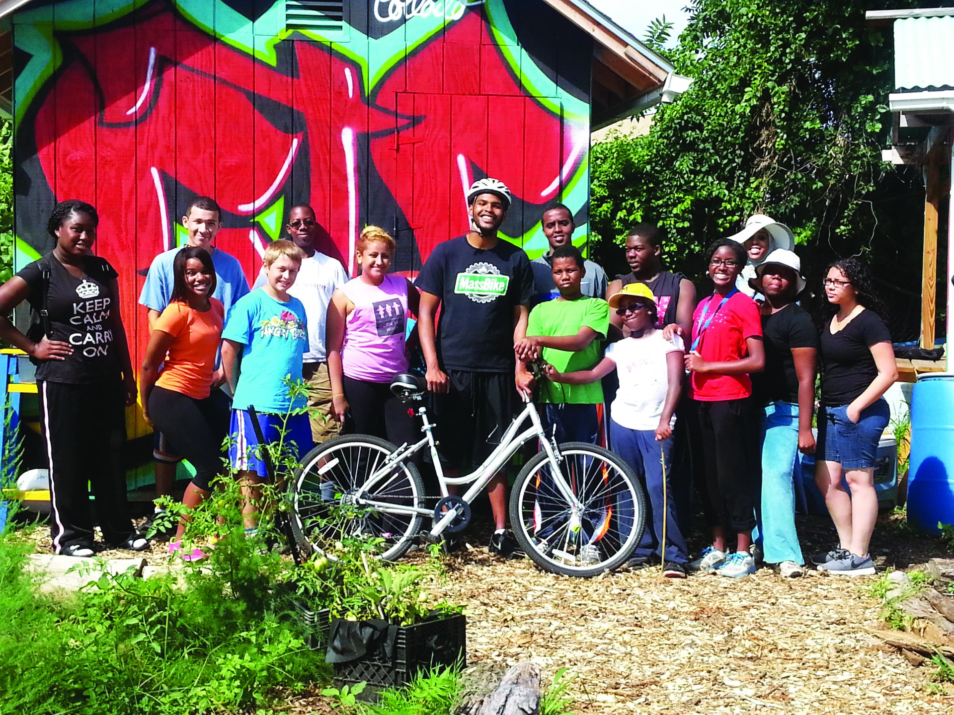 GTC youth with bikes