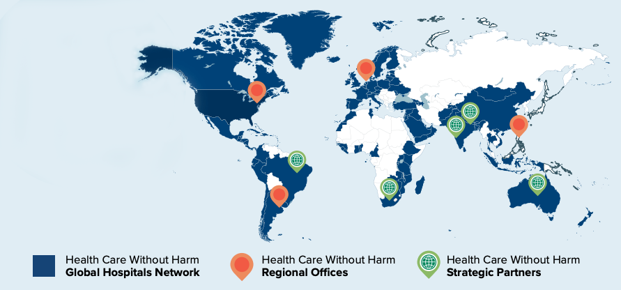 Our global network map