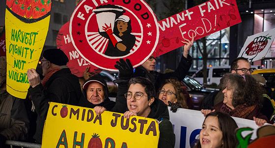 Food workers protest_Working Families Party