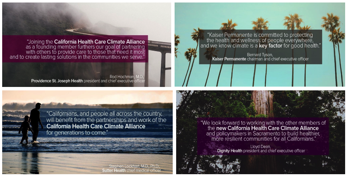 Four GCAS CA Climate tweets