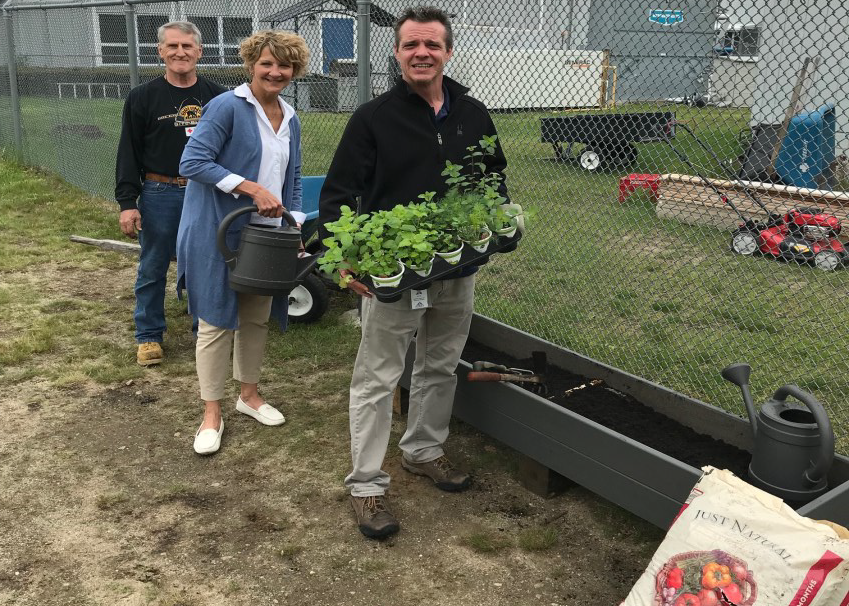 High Point on-site garden