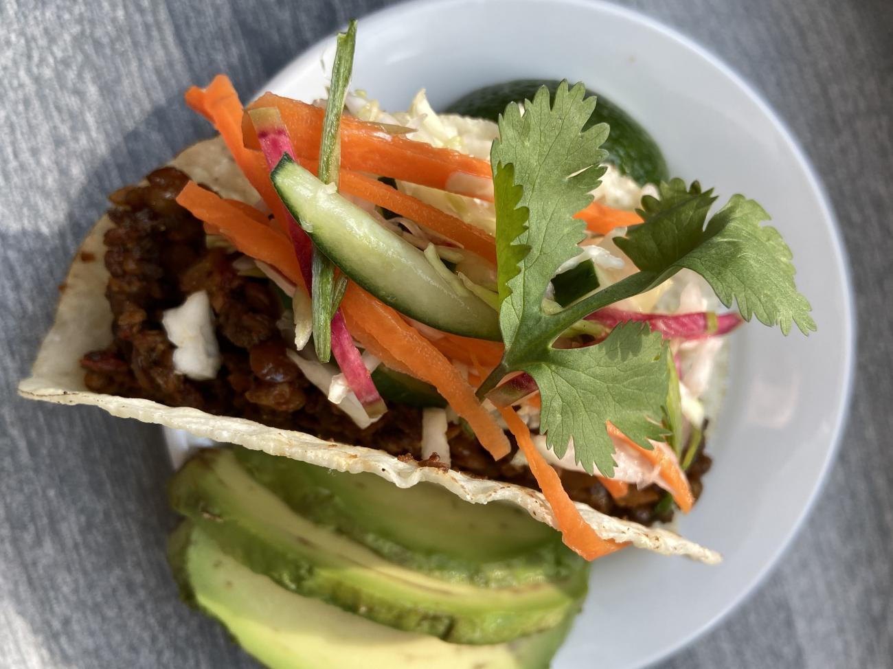 walnut lentil tacos