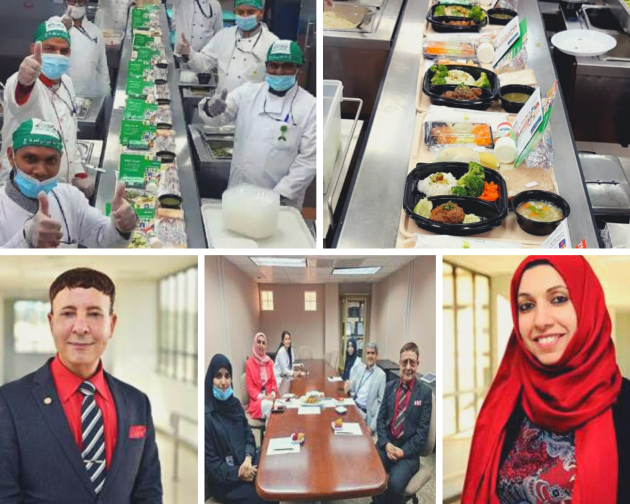 Johns Hopkins Aramco Healthcare photo collage